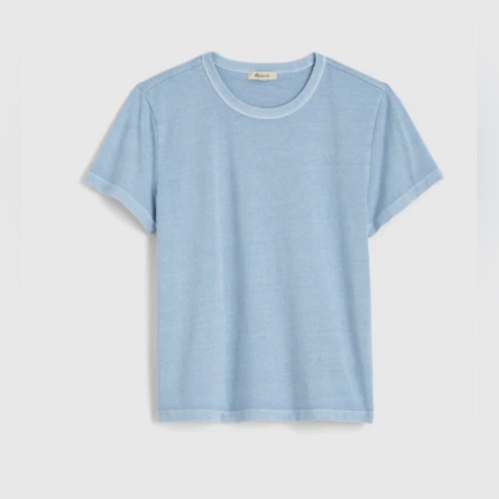 Madewell Perfect Tee- Iced Blue - Picture 4 of 11
